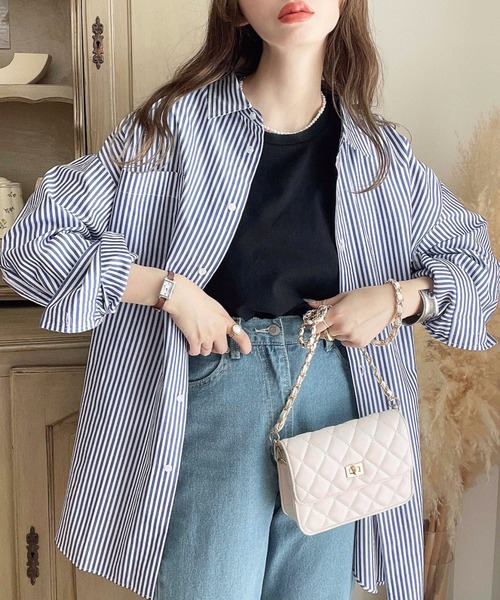 moment+(モーメントプラス)の「フェイクレザーキルティング チェーンショルダーバッグ(ショルダーバッグ・レディース・ブラック/オフホワイト/オレンジ/グリーン/アイボリー/ブルー/ベージュ/ボルドー/ブラウン・FREE)」の22枚目の写真