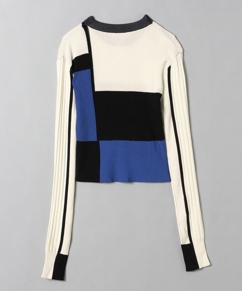 JEANASIS(ジーナシス)の「カラーブロッキングコンパクトプルオーバー/266774(ニット/セーター・レディース・ホワイト系その他/ピンク系その他/オレンジ系その他・FREE)」の9枚目の写真