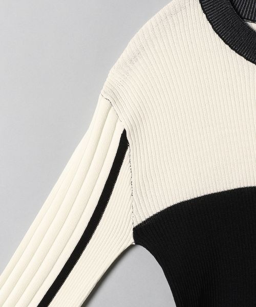 JEANASIS(ジーナシス)の「カラーブロッキングコンパクトプルオーバー/266774(ニット/セーター・レディース・ホワイト系その他/ピンク系その他/オレンジ系その他・FREE)」の6枚目の写真