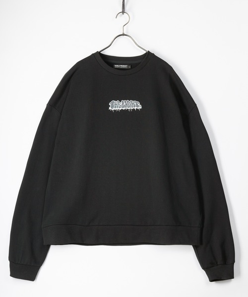 SlashDate（スラッシュデイト）の「ドロップショルダーグラフィックロゴスウェット/ビッグシルエット/バックプリント（スウェット・メンズ・アッシュグレー/ブラック/サックスブルー/イエロー/グリーン/グレー系その他・M/L）」の7枚目の写真