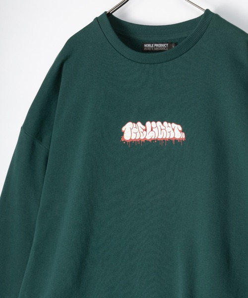 SlashDate（スラッシュデイト）の「ドロップショルダーグラフィックロゴスウェット/ビッグシルエット/バックプリント（スウェット・メンズ・アッシュグレー/ブラック/サックスブルー/イエロー/グリーン/グレー系その他・M/L）」の13枚目の写真