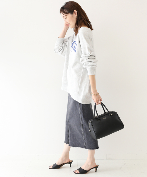 SLOBE IENA（スローブイエナ）の「LE DENIM リーンスリットファイブポケットスカート◆（デニムスカート・レディース・ホワイト/グレー系その他・36/38）」の6枚目の写真