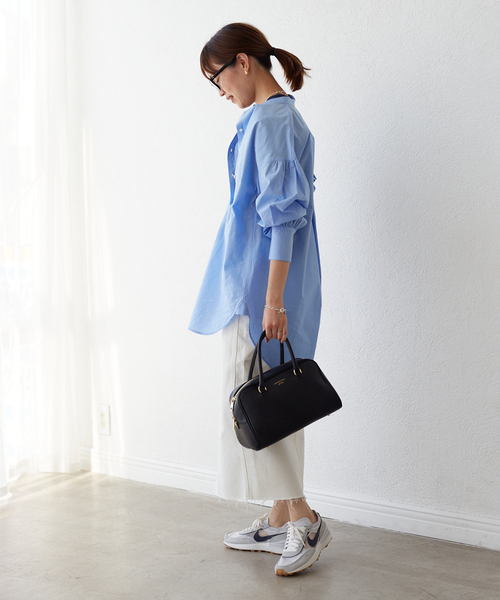 SLOBE IENA（スローブイエナ）の「LE DENIM リーンスリットファイブポケットスカート◆（デニムスカート・レディース・ホワイト/グレー系その他・36/38）」の13枚目の写真