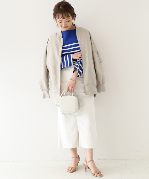 SLOBE IENA（スローブイエナ）の「LE DENIM リーンスリットファイブポケットスカート◆（デニムスカート・レディース・ホワイト/グレー系その他・36/38）」の18枚目の写真