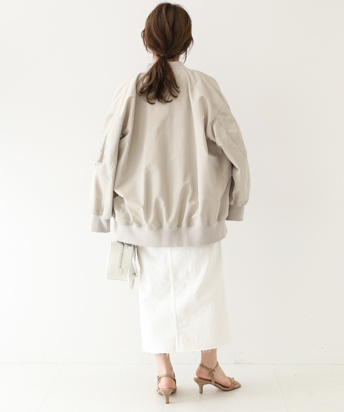 SLOBE IENA（スローブイエナ）の「LE DENIM リーンスリットファイブポケットスカート◆（デニムスカート・レディース・ホワイト/グレー系その他・36/38）」の20枚目の写真