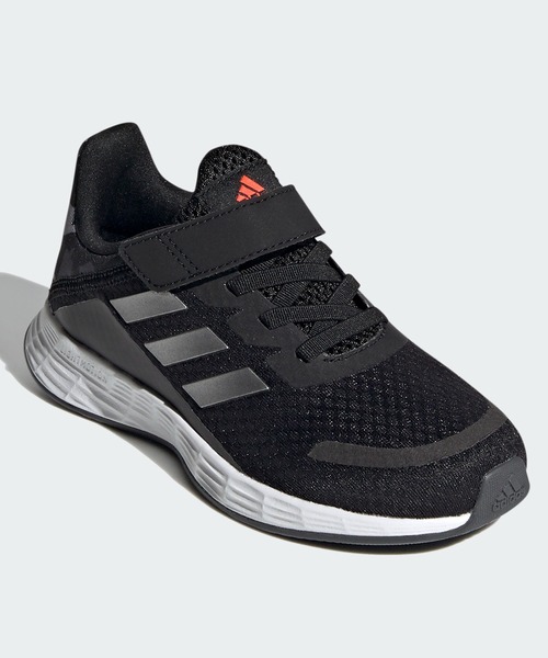 adidas（アディダス）の「デュラモ SL [Duramo SL] アディダス (キッズ／子供用)（スニーカー・キッズ・ブラック×シルバー・18cm/17.0cm/19.0cm/20.0cm/21.0cm/20.5cm/17.5cm/21.5cm/18.5cm/19.5cm）」の2枚目の写真