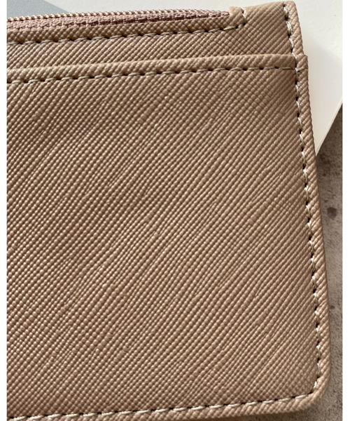 She's Closet（シーズクローゼット）の「フェイクレザーキーリング付き薄型カードケース/パスケースミニ財布（カードケース・レディース・ライトブルー/ブラック/ネイビー/ピンク/グレイッシュベージュ/ブルーグレー/ピンクベージュ・FREE）」の12枚目の写真