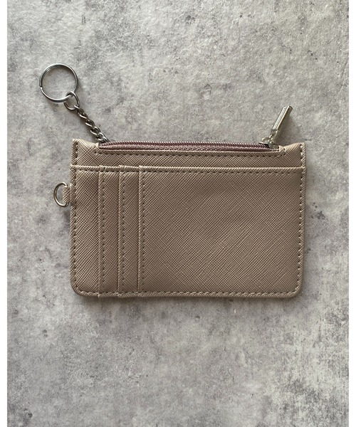 She's Closet（シーズクローゼット）の「フェイクレザーキーリング付き薄型カードケース/パスケースミニ財布（カードケース・レディース・ライトブルー/ブラック/ネイビー/ピンク/グレイッシュベージュ/ブルーグレー/ピンクベージュ・FREE）」の17枚目の写真