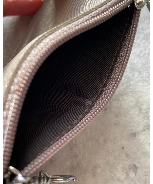 She's Closet（シーズクローゼット）の「フェイクレザーキーリング付き薄型カードケース/パスケースミニ財布（カードケース・レディース・ライトブルー/ブラック/ネイビー/ピンク/グレイッシュベージュ/ブルーグレー/ピンクベージュ・FREE）」の22枚目の写真