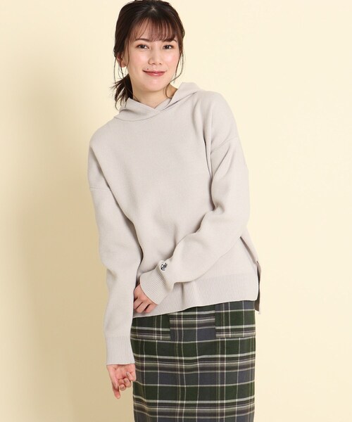 ◆ダブルジャガードフーデットニット