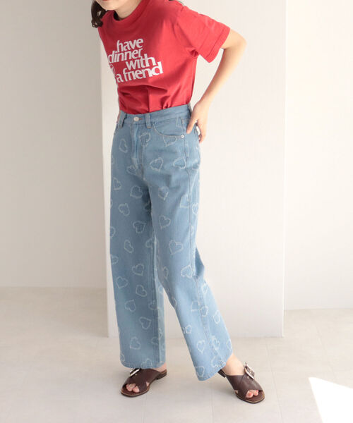 fredy repit（フレディレピ）の「ジャガードデニムセミワイドパンツ（デニムパンツ・レディース・ブルー系その他3/ブルー系その他4・38/36）」の14枚目の写真