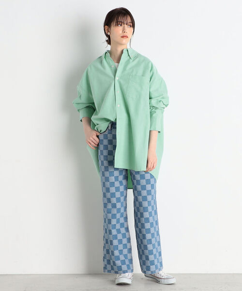 fredy repit（フレディレピ）の「ジャガードデニムセミワイドパンツ（デニムパンツ・レディース・ブルー系その他3/ブルー系その他4・38/36）」の22枚目の写真