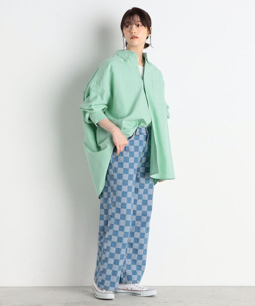 fredy repit（フレディレピ）の「ジャガードデニムセミワイドパンツ（デニムパンツ・レディース・ブルー系その他3/ブルー系その他4・38/36）」の11枚目の写真