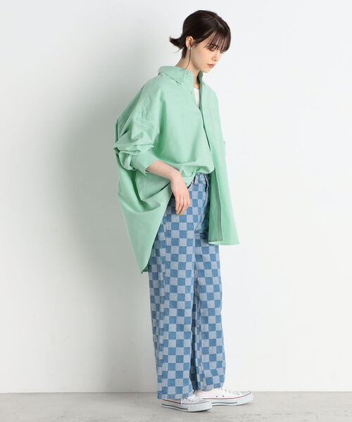 fredy repit（フレディレピ）の「ジャガードデニムセミワイドパンツ（デニムパンツ・レディース・ブルー系その他3/ブルー系その他4・38/36）」の19枚目の写真