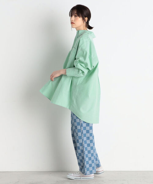 fredy repit（フレディレピ）の「ジャガードデニムセミワイドパンツ（デニムパンツ・レディース・ブルー系その他3/ブルー系その他4・38/36）」の15枚目の写真