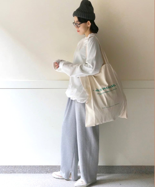 JOURNAL STANDARD LUXE(ジャーナルスタンダード ラックス)の「アズマウラケパンツ(スウェットパンツ・レディース・チャコールグレー/ブラウン/サックスブルー・FREE)」の4枚目の写真