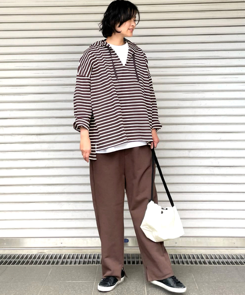 JOURNAL STANDARD LUXE(ジャーナルスタンダード ラックス)の「アズマウラケパンツ(スウェットパンツ・レディース・チャコールグレー/ブラウン/サックスブルー・FREE)」の6枚目の写真
