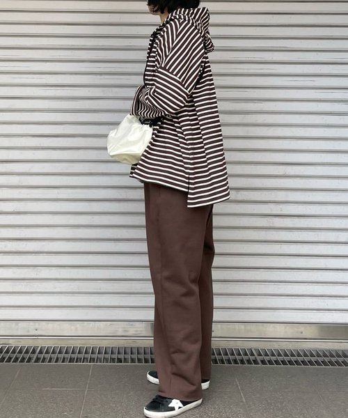 JOURNAL STANDARD LUXE(ジャーナルスタンダード ラックス)の「アズマウラケパンツ(スウェットパンツ・レディース・チャコールグレー/ブラウン/サックスブルー・FREE)」の7枚目の写真
