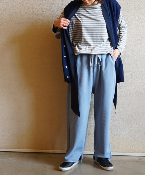 JOURNAL STANDARD LUXE(ジャーナルスタンダード ラックス)の「アズマウラケパンツ(スウェットパンツ・レディース・チャコールグレー/ブラウン/サックスブルー・FREE)」の9枚目の写真