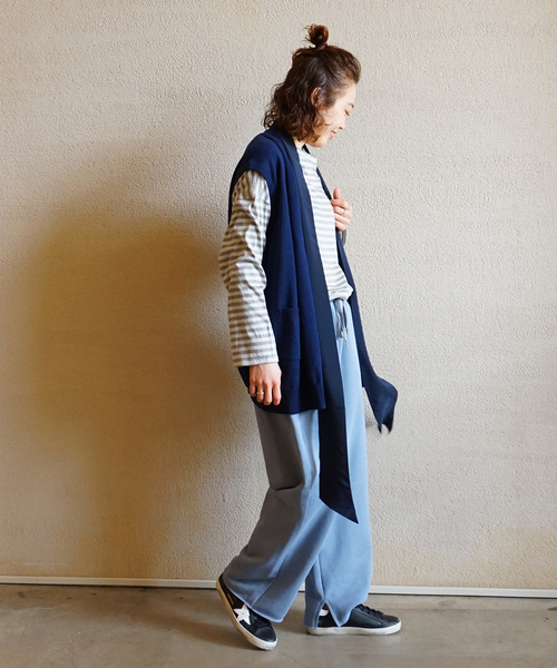 JOURNAL STANDARD LUXE(ジャーナルスタンダード ラックス)の「アズマウラケパンツ(スウェットパンツ・レディース・チャコールグレー/ブラウン/サックスブルー・FREE)」の10枚目の写真