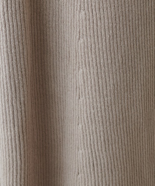 PUAL CE CIN（ピュアルセシン）の「リブロングスカート（スカート・レディース・ブラック/ベージュ/アイボリー・FREE）」の6枚目の写真