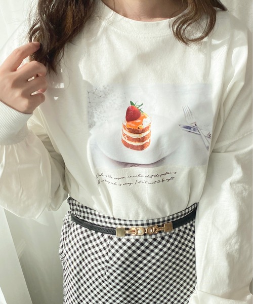 apres jour（アプレジュール）の「アソートBIGロンT【ZOZOTOWN限定アイテム】（Tシャツ/カットソー・レディース・アイボリー/その他/ホワイト系その他/ピンク/オフホワイト・X-LARGE/フリー）」の3枚目の写真