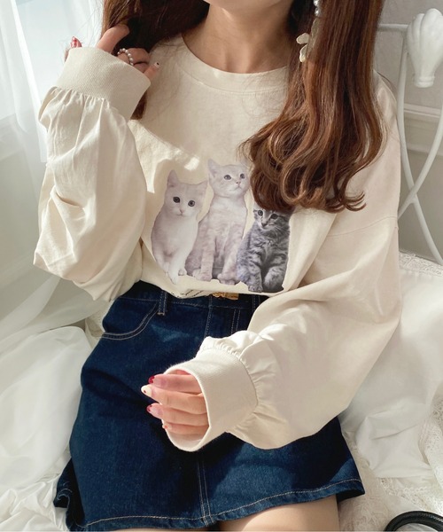 apres jour（アプレジュール）の「アソートBIGロンT【ZOZOTOWN限定アイテム】（Tシャツ/カットソー・レディース・アイボリー/その他/ホワイト系その他/ピンク/オフホワイト・X-LARGE/フリー）」の2枚目の写真