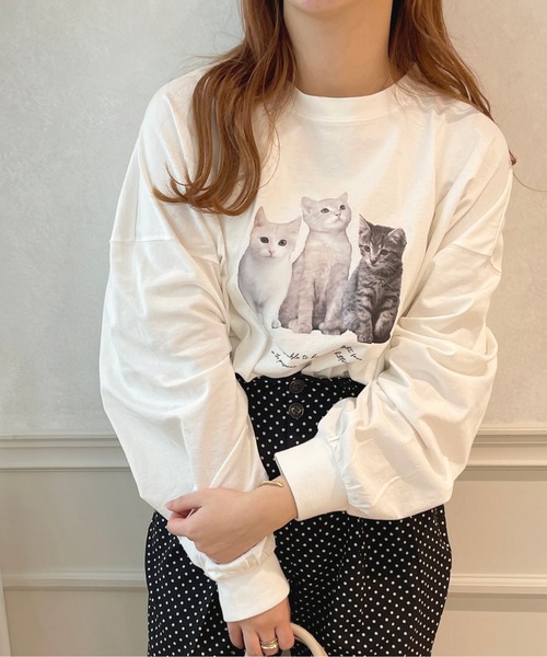 apres jour（アプレジュール）の「アソートBIGロンT【ZOZOTOWN限定アイテム】（Tシャツ/カットソー・レディース・アイボリー/その他/ホワイト系その他/ピンク/オフホワイト・X-LARGE/フリー）」の6枚目の写真