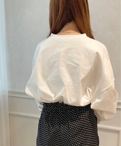 apres jour（アプレジュール）の「アソートBIGロンT【ZOZOTOWN限定アイテム】（Tシャツ/カットソー・レディース・アイボリー/その他/ホワイト系その他/ピンク/オフホワイト・X-LARGE/フリー）」の8枚目の写真