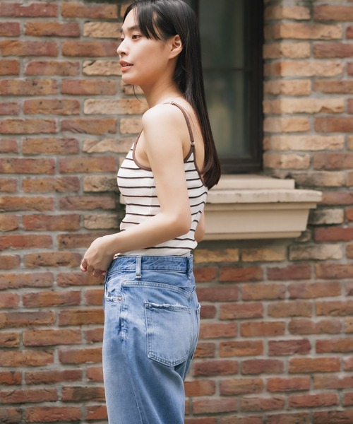 MILLER（ミラー）の「R.P.miller/ミラー CUP CAMI インナー キャミソール ボーダー 2026新作　再入荷（キャミソール・レディース・グリーン/ブラウン/ホワイト/グレー/ホワイト×ネイビー・FREE）」の22枚目の写真