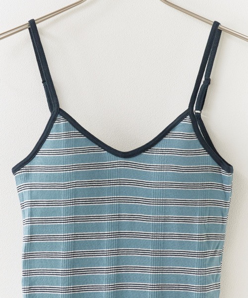MILLER(ミラー)の「R.P.miller/ミラー CUP CAMI インナー キャミソール ボーダー 2026新作 再入荷(キャミソール・レディース・グリーン/ブラウン/ホワイト/グレー/ホワイト×ネイビー/ブルー系2/レッド/ライム/グリーン系2・FREE)」の20枚目の写真