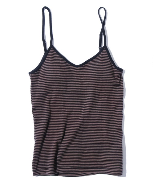 MILLER（ミラー）の「R.P.miller/ミラー CUP CAMI インナー キャミソール ボーダー 2026新作　再入荷（キャミソール・レディース・グリーン/ブラウン/ホワイト/グレー/ホワイト×ネイビー・FREE）」の18枚目の写真