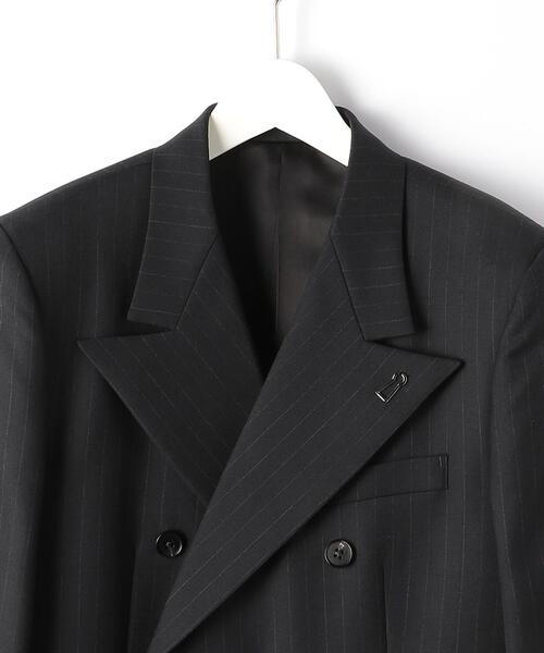 DRESSEDUNDRESSED（ドレスドアンドレスド）の「＜DRESSEDUNDRESSED＞ KEYHOLE PIN DOUBLE BLAZER/ジャケット（テーラードジャケット・メンズ・ネイビー・2/3）」の3枚目の写真