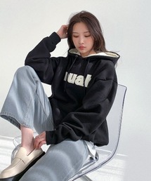 A'GEM/9 × .kom『muah muah/ムーアムーア』SIGNATURE COMBI LOGO HOODIE/シグネチャーコンビロゴ プルオーバーパーカー
