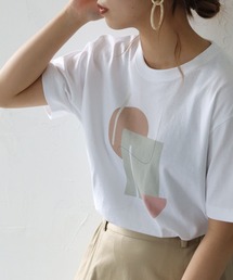 HER CLOSET | 【HERCLOSET】5.6オンスニュアンスプリントTシャツ(Tシャツ/カットソー)