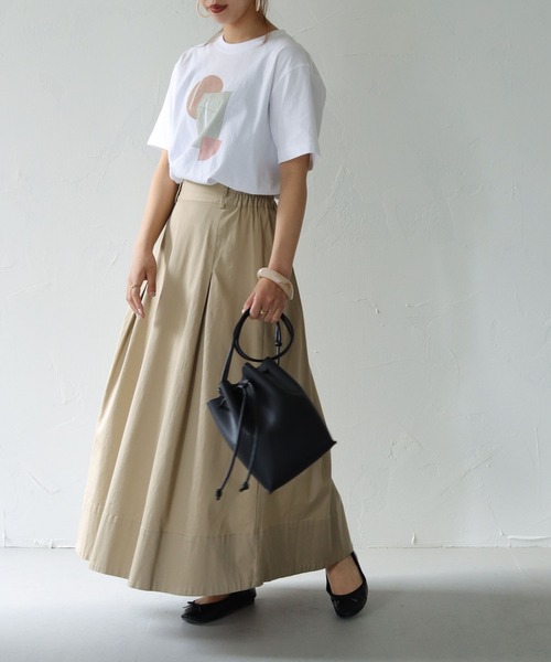 HER CLOSET(ハークローゼット)の「【HERCLOSET】5.6オンスニュアンスプリントTシャツ(Tシャツ/カットソー・レディース・ホワイト/ホワイト系その他/ホワイト系その他2/ホワイト系その他3・S/M)」の12枚目の写真