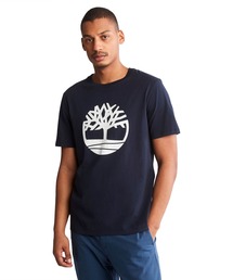 メンズ 半袖 ティンバーランド ツリー ロゴ Tシャツ