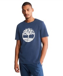 メンズ 半袖 ティンバーランド ツリー ロゴ Tシャツ