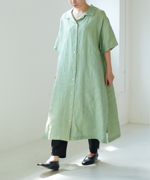 ●Hemp chambrayワンピース