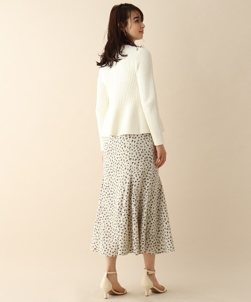 OPAQUE.CLIP（オペークドットクリップ）の「◆ニュアンスパターンスカート（スカート・レディース・ホワイト系3/ブラック系・38）」の4枚目の写真