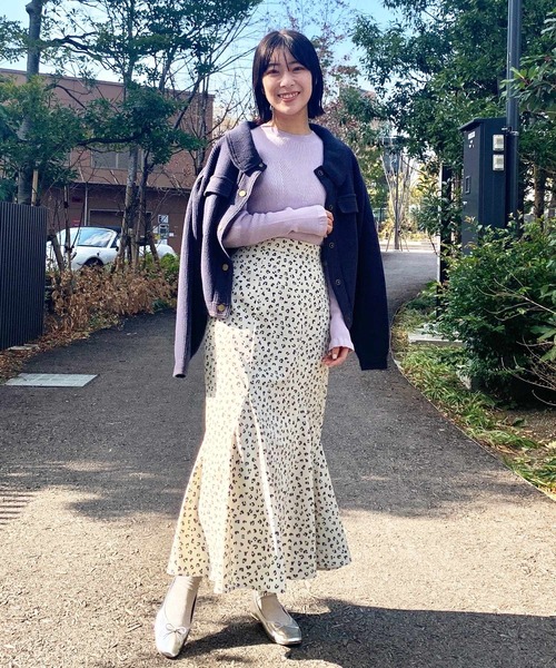 OPAQUE.CLIP（オペークドットクリップ）の「◆ニュアンスパターンスカート（スカート・レディース・ホワイト系3/ブラック系・38）」の7枚目の写真