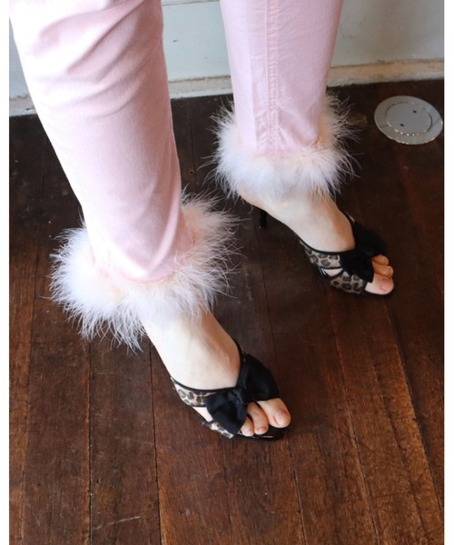 epine（エピヌ）の「epine skinny denim baby pink×ivory fur（デニムパンツ・レディース・ピンク・S/M/XS）」の11枚目の写真