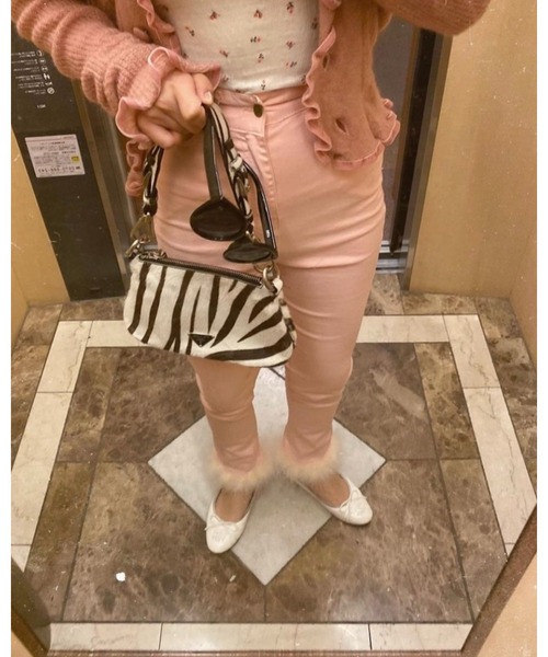 epine（エピヌ）の「epine skinny denim baby pink×ivory fur（デニムパンツ・レディース・ピンク・S/M/XS）」の18枚目の写真