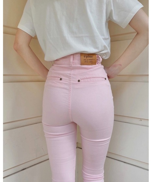 epine（エピヌ）の「epine skinny denim baby pink×ivory fur（デニムパンツ・レディース・ピンク・S/M/XS）」の16枚目の写真