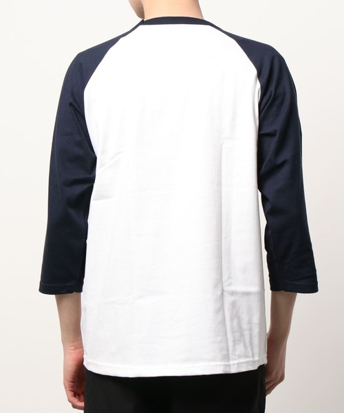 Revo.（レボ）の「United Athle ユナイテッドアスレ 5.6oz RAGLAN 3/4 SLEEVE T-SHIRT ラグラン7分袖Tシャツ（Tシャツ/カットソー・メンズ・ホワイト/ミックスグレー/ブラック×ホワイト/ブラック/ホワイト×ブラック/ホワイト×ネイビー・M/S/XL/L）」の18枚目の写真