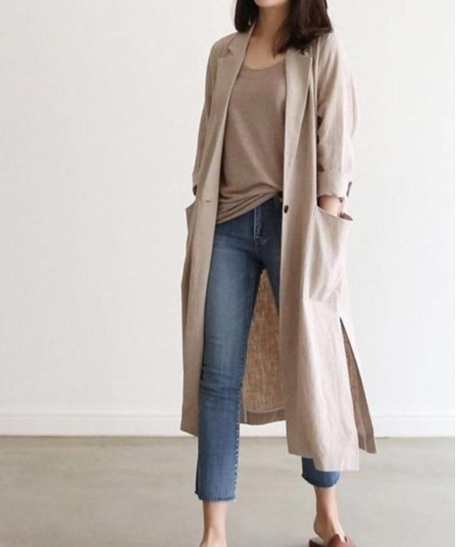 セール スリット入り ロングシャツジャケット その他アウター A Lot Of Love ア ロット オブ ラブ のファッション通販 Zozotown