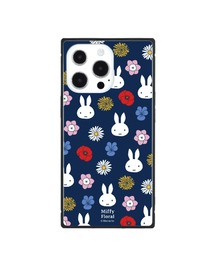 Miffy Floral/ミッフィー　iPhone 13 Pro対応スクエアガラスケース
