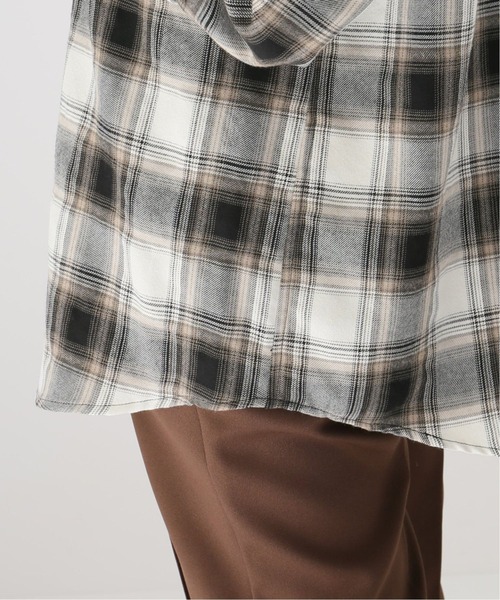 Name.（ネーム）の「【NAME./ネーム】プレイドフランネルタックスリーブシャツ（シャツ/ブラウス・レディース・ブラウン・FREE）」の13枚目の写真