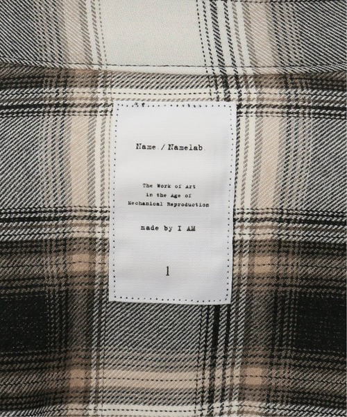 Name.（ネーム）の「【NAME./ネーム】プレイドフランネルタックスリーブシャツ（シャツ/ブラウス・レディース・ブラウン・FREE）」の3枚目の写真