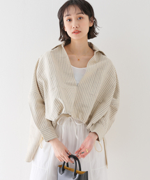 【SEEALL / シーオール】 SQUARE STRIPEシャツ
